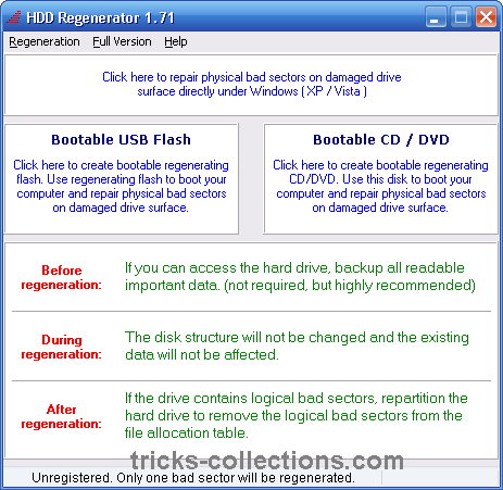 free hard disk repair utility